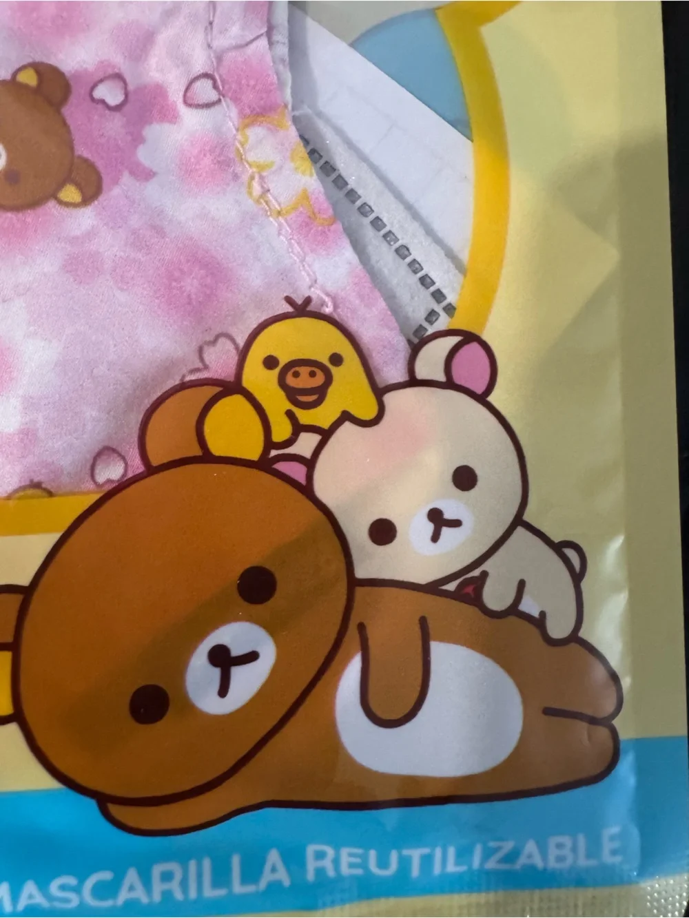 Rilakumma Cutesy design Reusable Adult Face Mask — NWT — Sealed.
